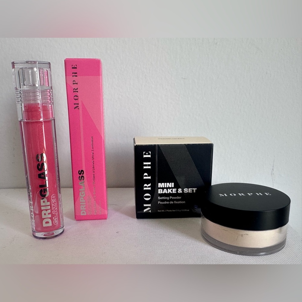 New Morphe Setting Powder and Lip Gloss Bundle